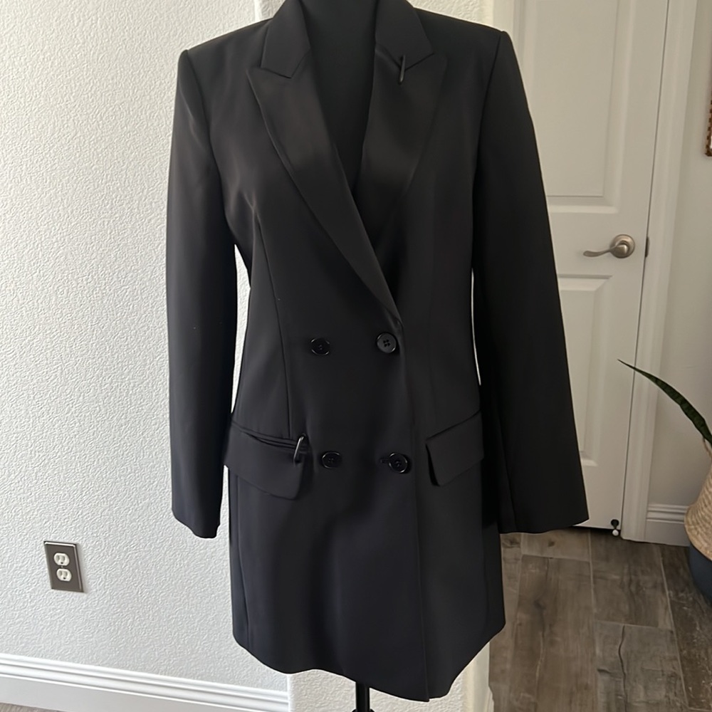 Brand New with Tag.   TIBI Black Tuxedo Dress Size 8